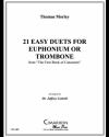 21のやさしいデュエット集（トマス・モーリー）（ユーフォニアム二重奏）【21 Easy Duets for Euphonium】