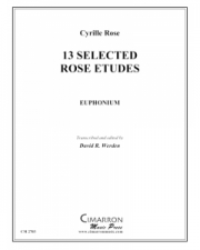 13のローズのエチュード（シリル・ローズ）（ユーフォニアム）【13 Selected Rose Etudes】