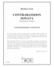 コントラバスーン・ソナタ (バーバラ・ヨーク）（コントラバスーン+ピアノ）【Contrabassoon Sonata】