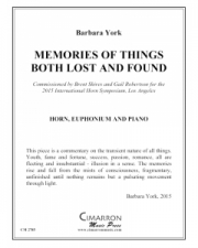 忘れ物と拾ったものの思い出 (バーバラ・ヨーク）（金管二重奏+ピアノ）【Memories of Things Both Lost and Found】