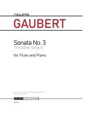 ソナタ・No.3（フィリップ・ゴーベール）（フルート+ピアノ）【Sonata No. 3】