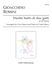 猫の二重唱  (ジョアキーノ・ロッシーニ)  (フルートニ重奏+ピアノ)【Duetto buffo di due gatti】