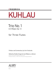 トリオ・ニ長調・Op.13・No.1  (フリードリヒ・クーラウ)  (フルート三重奏)【Trio in D major, Op. 13, No. 1】