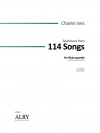 セレクション「114 Songs」より  (チャールズ・アイヴズ)  (フルート四重奏)【Selections from 114 Songs】