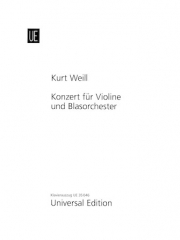 協奏曲・Op.12（クルト・ヴァイル）（ヴァイオリン+ピアノ）【Concerto for Violin and Wind Orchestra, Op. 12】