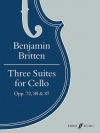 3つの練習曲・Op.72,82 & 87  (ベンジャミン・ブリテン)（チェロ）【Three Suites for Cello, Opus 72, 80 & 87】