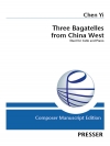 中国の西部から３つのバガテル (陳 怡)（チェロ+ピアノ）【Three Bagatelles from China West】
