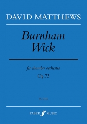 バーナム・ウィック  (デイヴィッド・マシューズ)（スコアのみ）【Burnham Wick】