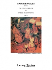 スペイン舞曲・Book.1（パブロ・デ・サラサーテ）（ヴァイオリン+ピアノ）【Spanish Dances, Book 1】