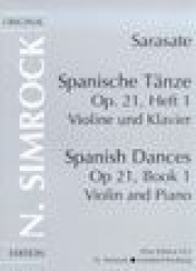 スペイン舞曲・Op.21・No.1（パブロ・デ・サラサーテ）（ヴァイオリン+ピアノ）【Spanish Dances Op. 21 No. 1】