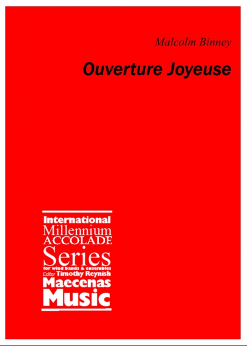 ジョワユーズ序曲（マルコム・ビンニー）（スコアのみ）【Ouverture Joyeuse】