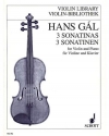 3つのソナチネ・Op.71・No.1-3（ハンス・ガル）（ヴァイオリン+ピアノ）【3 Sonatinas Op. 71/1-3】