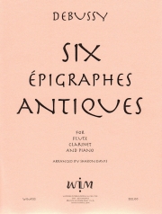 6つの古代のエピグラフ（クロード・ドビュッシー）(木管二重奏+ピアノ）【Six Epigraphes Antiques】