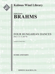 ハンガリー舞曲・Nos. 3, 5, 11 & 16（ヨハネス・ブラームス）【Hungarian Dances Nos. 3, 5, 11 and 16】