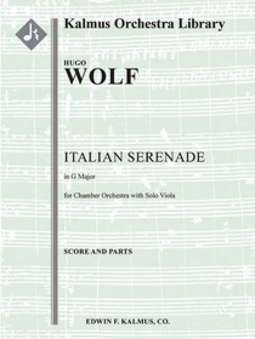 イタリア風セレナーデ（フーゴ・ヴォルフ)（スコアのみ）【Italian (Italianische) Serenade】