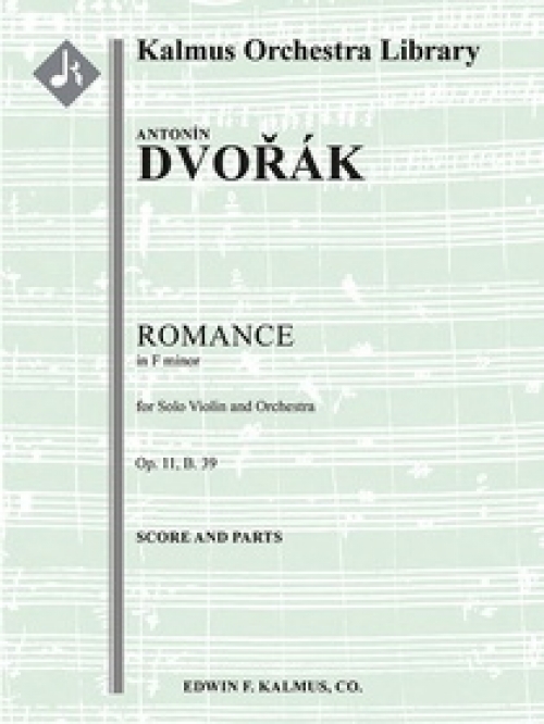 ロマンス・ヘ短調・Op.11（アントニン・ドヴォルザーク）（スコアのみ）【Romance in F minor, Op. 11, B. 39】