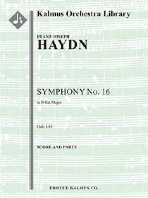 交響曲第16番・変ロ長調（フランツ・ヨーゼフ・ハイドン）（スコアのみ）【Symphony No. 16 in B-flat】