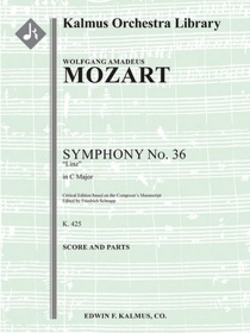 交響曲第36番・ハ長調・K.425「リンツ」  (モーツァルト)（スコアのみ）【Symphony No. 36 in C, K. 425 'Linz'】