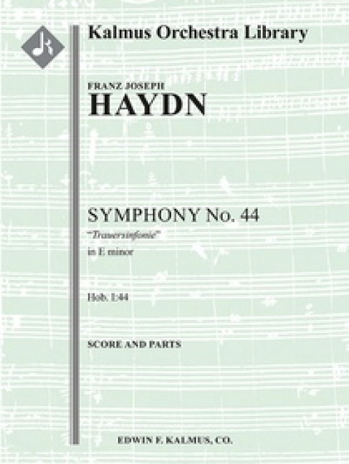交響曲第44番・ホ短調「悲しみ」（フランツ・ヨーゼフ・ハイドン）（スコアのみ）【Symphony No. 44 in E minor 'Trauersinfonie' 】