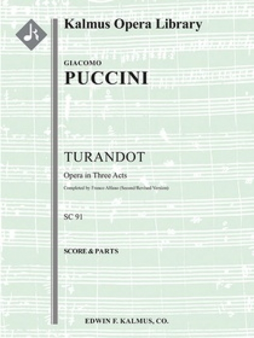 トゥーランドット（ジャコモ・プッチーニ）（スコアのみ）【Turandot】