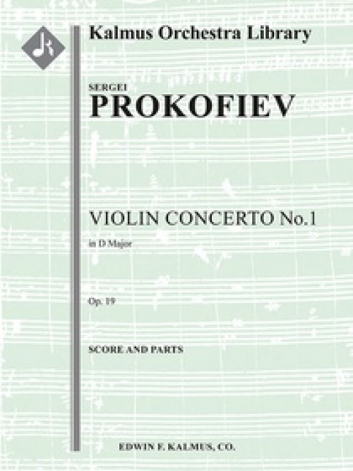 ヴァイオリン協奏曲・No.1・Op.19（セルゲイ・プロコフィエフ）（スコアのみ）【Violin Concerto No. 1, Op. 19】