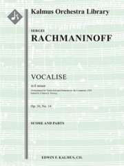 ヴォカリーズ・Op.34・No.14（セルゲイ・ラフマニノフ）【Vocalise, Op. 34, No. 14 in E minor】