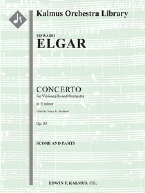 チェロ協奏曲・ホ短調・Op.85（エドワード・エルガー）（スコアのみ）【Concerto for Cello in E minor, Op. 85】