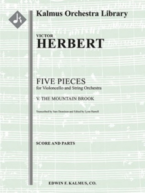 マウンテン・ブルック  (ヴィクター・ハーバード)（スコアのみ）【Five Pieces for Cello and Orchestra: V. The Mountain Brook】