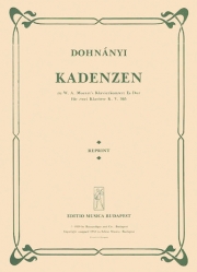 ピアノ協奏曲・K. 365へのカデンツァ（エルンスト・フォン・ドホナーニ）（ピアノ二重奏）【Cadenzas to Mozart's Piano Concerto in E flat major, K. 36】
