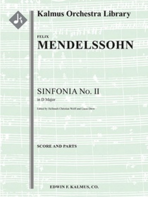 シンフォニア・No.2（フェリックス・メンデルスゾーン）（スコアのみ）【Sinfonia No. 2: String Symphony in D major】