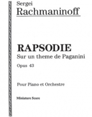 ラプソディー・Op.43（セルゲイ・ラフマニノフ）（スタディスコア）【Rhapsodie, Opus 43】