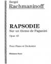 ラプソディー・Op.43（セルゲイ・ラフマニノフ）（スタディスコア）【Rhapsodie, Opus 43】