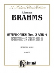 交響曲第3番 & 第4番（ヨハネス・ブラームス）（スタディスコア）【Symphonies Nos. 3 & 4】