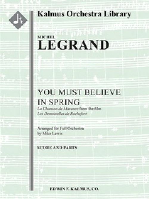 ユー・マスト・ビリーヴ・イン・スプリング（ミシェル・ルグラン）（スコアのみ）【You Must Believe in Spring】