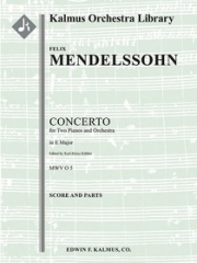 2台のピアノのための協奏曲・ホ長調  (フェリックス・メンデルスゾーン)【Concerto for Two Pianos and Orchestra in E (No. 1), MWV O 】