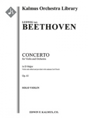 ヴァイオリン協奏曲・ニ長調・Op.61（ベートーヴェン）（ヴァイオリン）【Concerto for Violin in D, Op. 61】