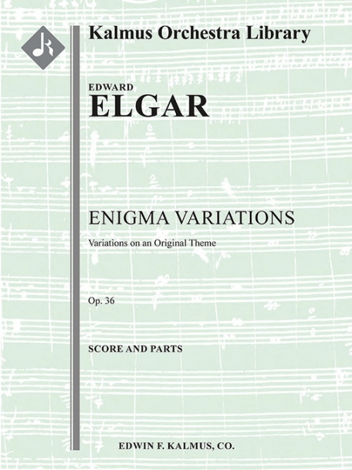 エニグマ変奏曲（エドワード・エルガー）（スコアのみ）【Enigma Variations: Variations on an Original Theme, Op. 36】