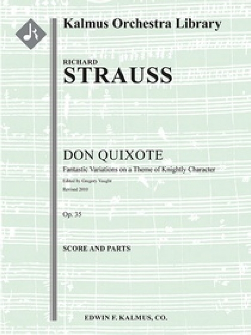 ドン・キホーテ・Op.35 (リヒャルト・シュトラウス)（スコアのみ）【Don Quixote for Cello and Orchestra, Op. 35】