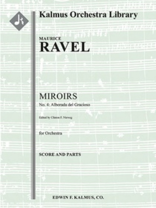 道化師の朝の歌「鏡」より（モーリス・ラヴェル）（スコアのみ）【Miroirs, No. 4: Alborada del Gracioso】
