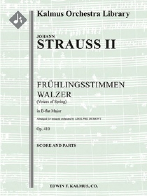 春の声（ヨハン・シュトラウス2世）（スコアのみ）【Fruehlingsstimmen Walzer】