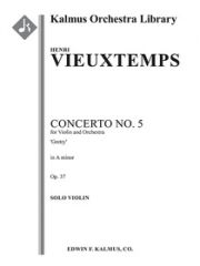 ヴァイオリン協奏曲第5番・イ短調・Op.37「グレトリ」（アンリ・ヴュータン）（ヴァイオリン）【Concerto for Violin No. 5 in A minor, Op. 37 'Gretry'】