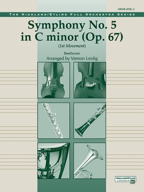 交響曲第5番・第一楽章（ベートーヴェン）（スコアのみ）【Beethoven's Symphony No. 5, 1st Movement】