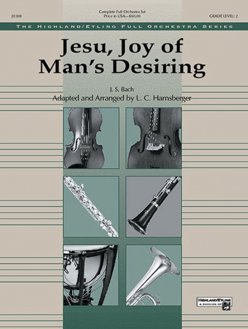 主よ、人の望みの喜びよ（バッハ）（スコアのみ）【Jesu, Joy of Man's Desiring】