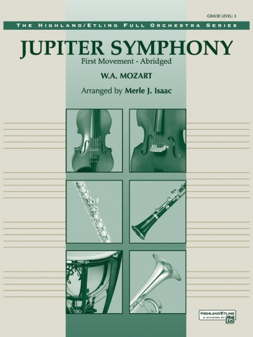 交響曲「ジュピター」第一楽章 (モーツァルト)（スコアのみ）【Jupiter Symphony, 1st Movement】