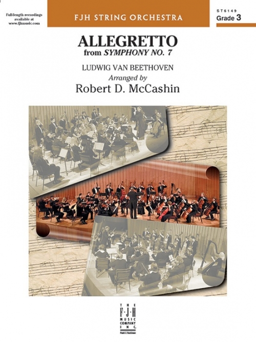 アレグレット「交響曲第7番」より（ベートーヴェン）（スコアのみ）【Allegretto from Beethoven's Symphony No. 7】
