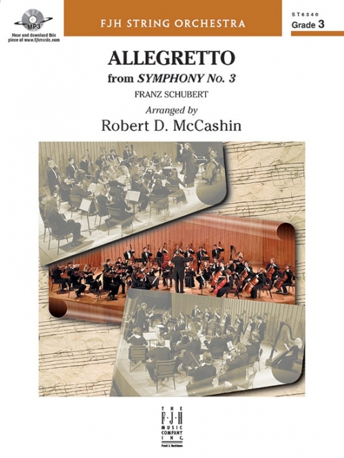 アレグレット「交響曲第3番」より（フランツ・シューベルト）（スコアのみ）【Allegretto from Symphony No 3】