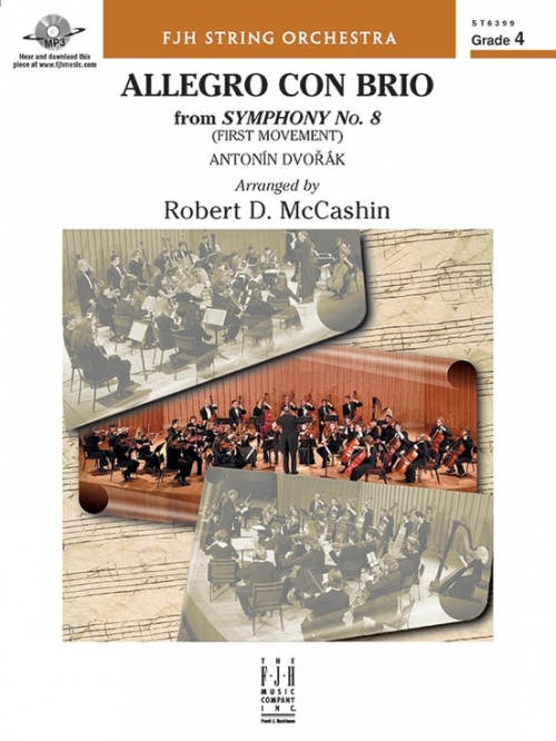 アレグロ・コン・ブリオ「交響曲第8番」より（アントニン・ドヴォルザーク）（スコアのみ）【Allegro Con Brio from Symphony No. 8】