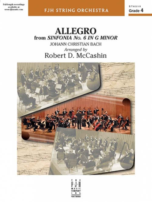 アレグロ「シンフォニア第2番」より  (バッハ)（スコアのみ）【Allegro from Sinfonia No. 6】