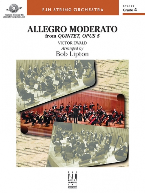 アレグロ・モデラート「五重奏曲・Op.5」より  (ヴィクトル・エワルド)（スコアのみ）【Allegro Moderato from Quintet, Opus 5】