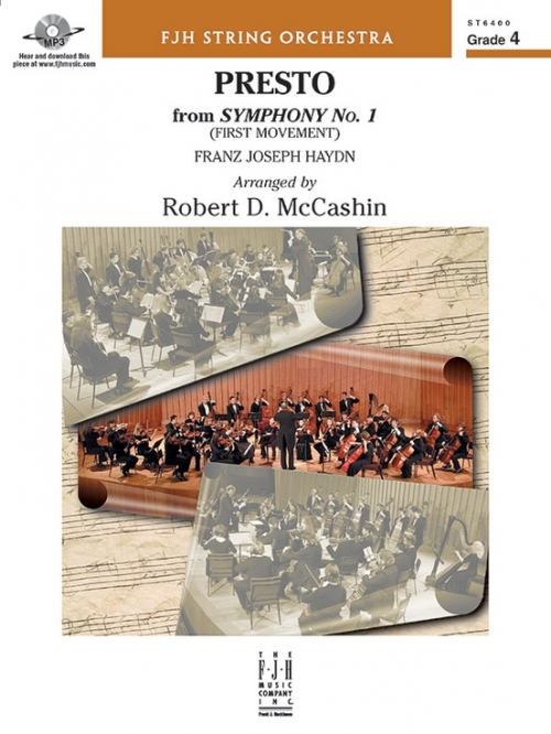 プレスト「交響曲第1番」より  (フランツ・ヨーゼフ・ハイドン)（スコアのみ）【Presto from Symphony No. 1】